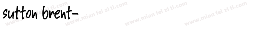 sutton brent字体转换